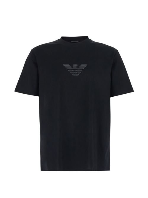 T-shirt uomo Emporio Armani nera con logo EMPORIO ARMANI | EM004583AF13669MC539